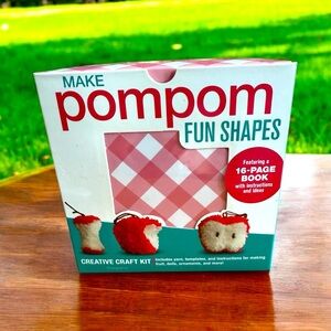 POM POM Creative Craft Kit featuring a 16 page book with instructions and ideas